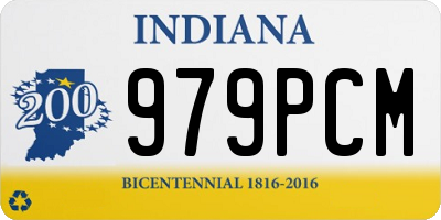 IN license plate 979PCM