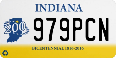 IN license plate 979PCN