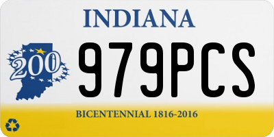 IN license plate 979PCS