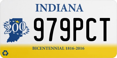 IN license plate 979PCT