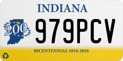 IN license plate 979PCV