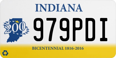IN license plate 979PDI