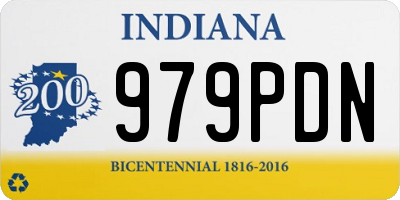 IN license plate 979PDN