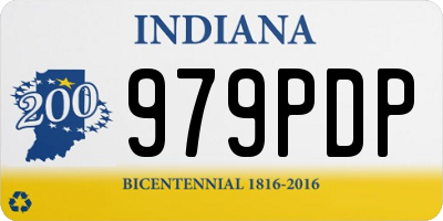 IN license plate 979PDP