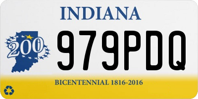 IN license plate 979PDQ