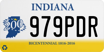 IN license plate 979PDR