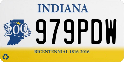 IN license plate 979PDW