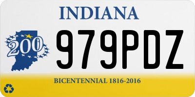 IN license plate 979PDZ