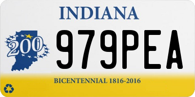 IN license plate 979PEA