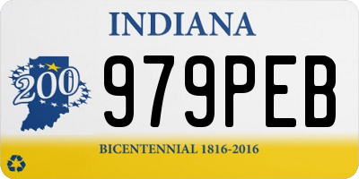 IN license plate 979PEB
