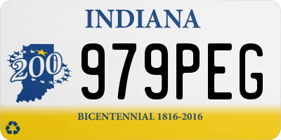 IN license plate 979PEG