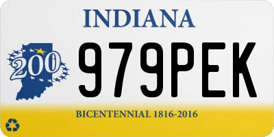 IN license plate 979PEK