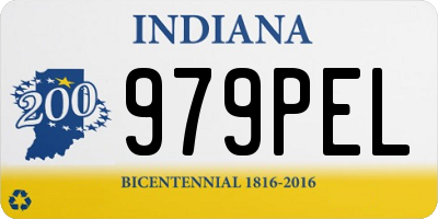 IN license plate 979PEL