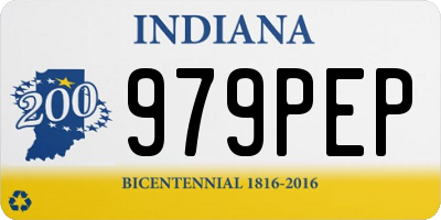 IN license plate 979PEP