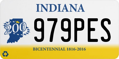 IN license plate 979PES