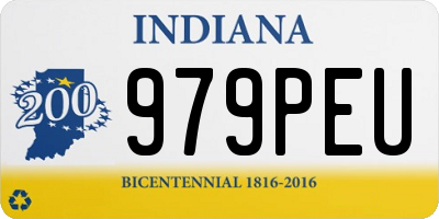 IN license plate 979PEU