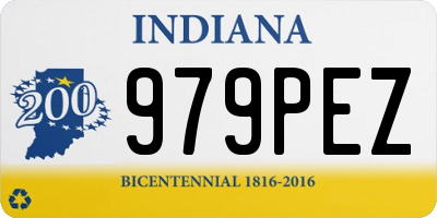 IN license plate 979PEZ