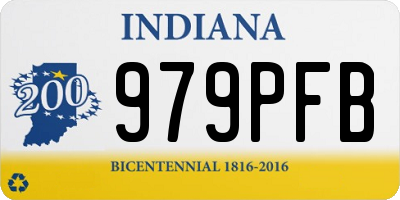 IN license plate 979PFB