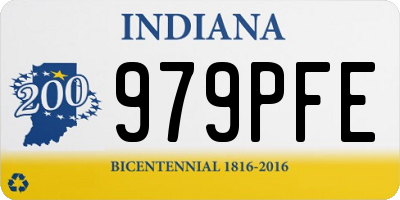 IN license plate 979PFE