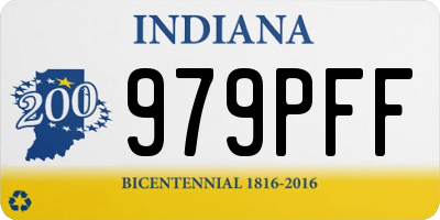 IN license plate 979PFF