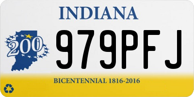 IN license plate 979PFJ