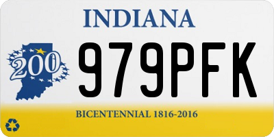IN license plate 979PFK
