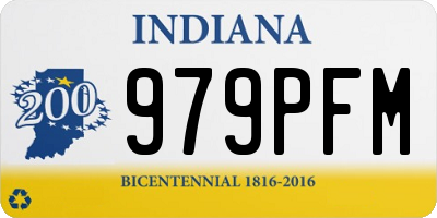 IN license plate 979PFM