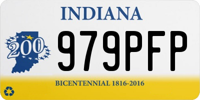 IN license plate 979PFP