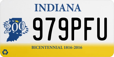 IN license plate 979PFU