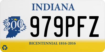 IN license plate 979PFZ
