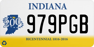 IN license plate 979PGB