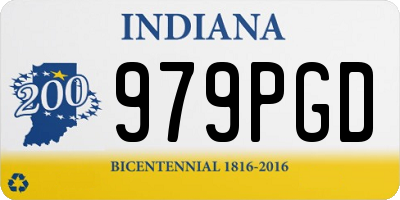IN license plate 979PGD