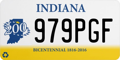 IN license plate 979PGF