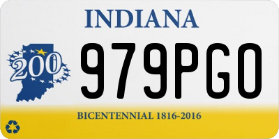 IN license plate 979PGO