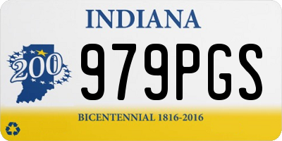 IN license plate 979PGS