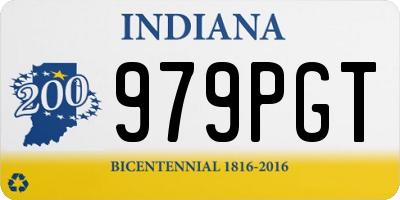 IN license plate 979PGT