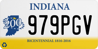 IN license plate 979PGV