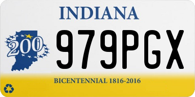 IN license plate 979PGX