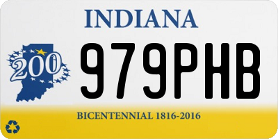 IN license plate 979PHB