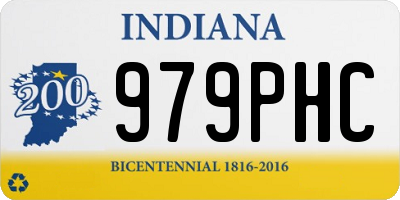 IN license plate 979PHC