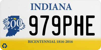 IN license plate 979PHE