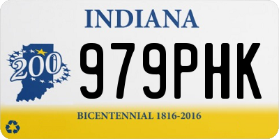 IN license plate 979PHK