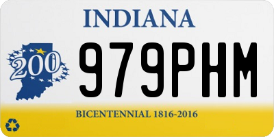 IN license plate 979PHM