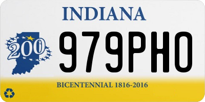 IN license plate 979PHO