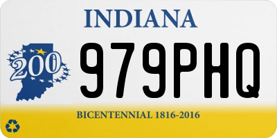 IN license plate 979PHQ