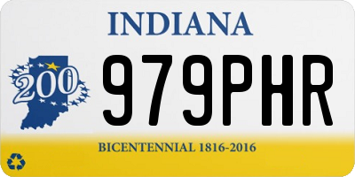 IN license plate 979PHR