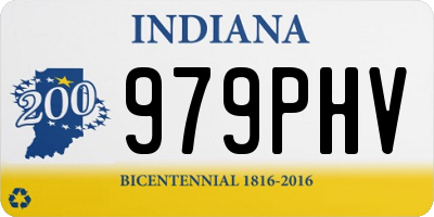 IN license plate 979PHV
