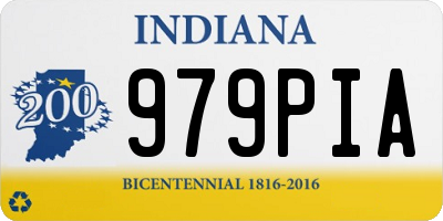 IN license plate 979PIA