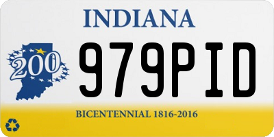 IN license plate 979PID