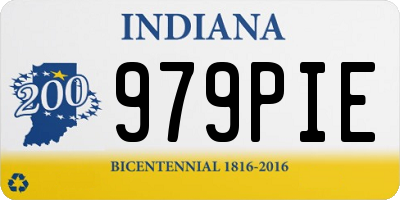 IN license plate 979PIE